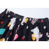 Vopmocld Girls Pajama Sets 3pcs Button Down Short Sleeve Long Pants With Shorts Sleepwear Cute Patterns Nighty For Teens(Easter Black)