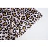 Vopmocld Girls Pajama Sets 3pcs Button Down Short Sleeve Long Pants With Shorts Sleepwear Cute Patterns Nighty For Teens(Full Printed Leopard)