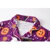 Vopmocld Girls Pajama Sets 3pcs Button Down Short Sleeve Long Pants With Shorts Sleepwear Cute Patterns Nighty For Teens(Halloween)