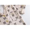 Vopmocld Girls Pajama Sets 3pcs Button Down Short Sleeve Long Pants With Shorts Sleepwear Cute Patterns Nighty For Teens(Leopard Bowknot)