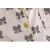 Vopmocld Girls Pajama Sets 3pcs Button Down Short Sleeve Long Pants With Shorts Sleepwear Cute Patterns Nighty For Teens(Leopard Bowknot)