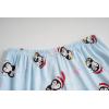 Vopmocld Girls Pajama Sets 3pcs Button Down Short Sleeve Long Pants With Shorts Sleepwear Cute Patterns Nighty For Teens(Skyblue Penguin)