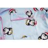 Vopmocld Girls Pajama Sets 3pcs Button Down Short Sleeve Long Pants With Shorts Sleepwear Cute Patterns Nighty For Teens(Skyblue Penguin)