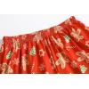 Vopmocld Girls Pajama Sets 3pcs Button Down Short Sleeve Long Pants With Shorts Sleepwear Cute Patterns Nighty For Teens(Xmas Gingerbread)