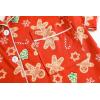 Vopmocld Girls Pajama Sets 3pcs Button Down Short Sleeve Long Pants With Shorts Sleepwear Cute Patterns Nighty For Teens(Xmas Gingerbread)